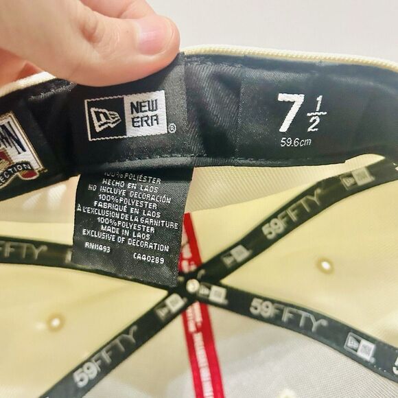 New Era New York Mets Big League Chew 59FIFTY Fitted Hat Cap White 7 1/2 - Picture 7 of 7